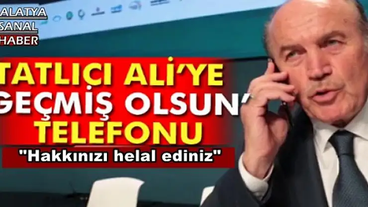 Başkan Topbaş´tan Tatlıcı Ali´ye geçmiş olsun telefonu
