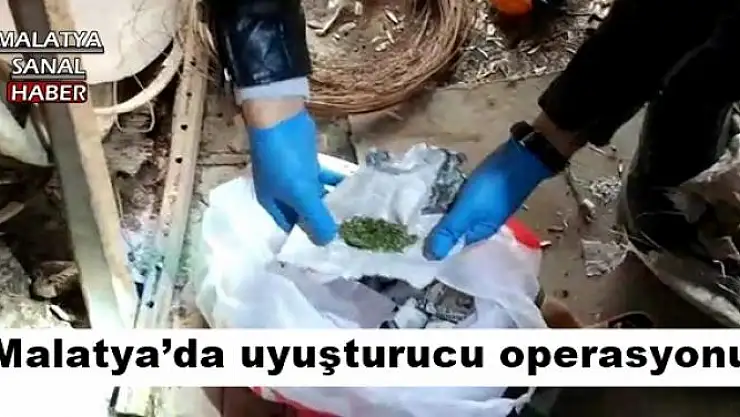Malatya´da uyuşturucu operasyonu 