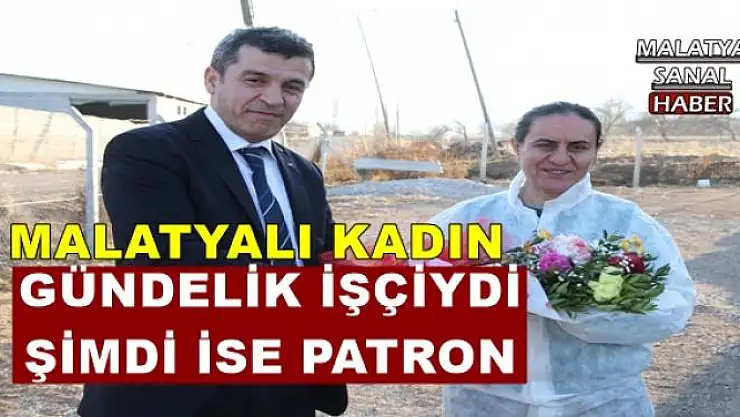 GÜNDELİK İŞÇİYDİ ŞİMDİ İSE PATRON