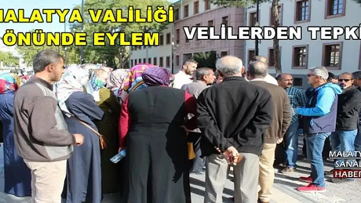 MALATYA VALİLİĞİ ÖNÜNDE EYLEM