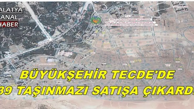 BÜYÜKŞEHİR TECDE'DE 39 TAŞINMAZI SATIŞA ÇIKARDI