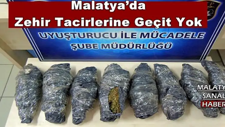 Malatya´da Zehir Tacirlerine Geçit Yok