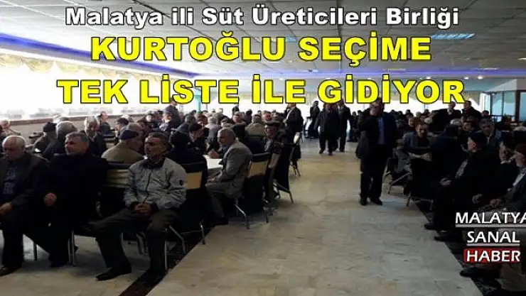 KURTOĞLU SEÇİME TEK LİSTE İLE GİDİYOR