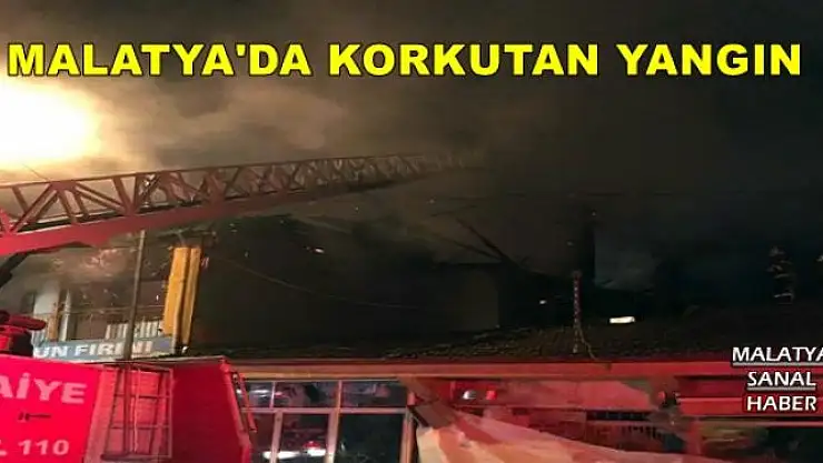MALATYA'DA KORKUTAN YANGIN