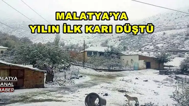 MALATYA´YA YILIN İLK KARI DÜŞTÜ