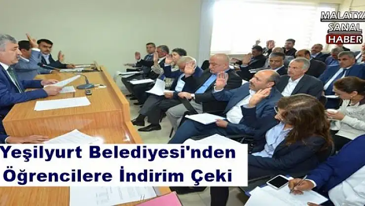 Yeşilyurt Belediyesi'nden Öğrencilere İndirim Çeki
