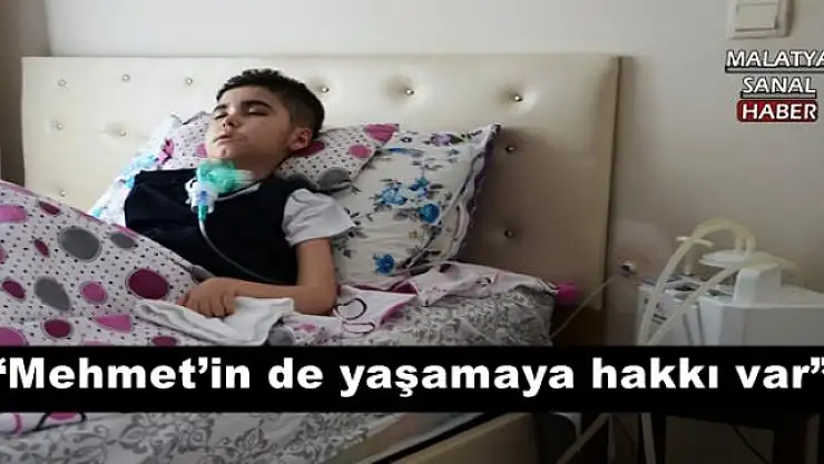 Erdoğan'ı çok seven Mehmethan´ın hayatı Amerika´dan gelecek ilaca bağlı