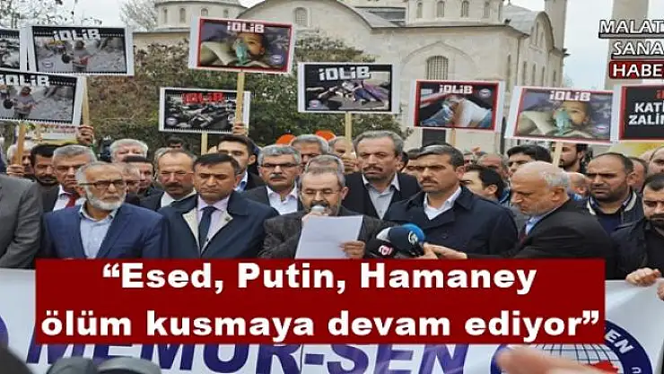 'Esed, Putin, Hamaney ölüm kusmaya devam ediyor'''''