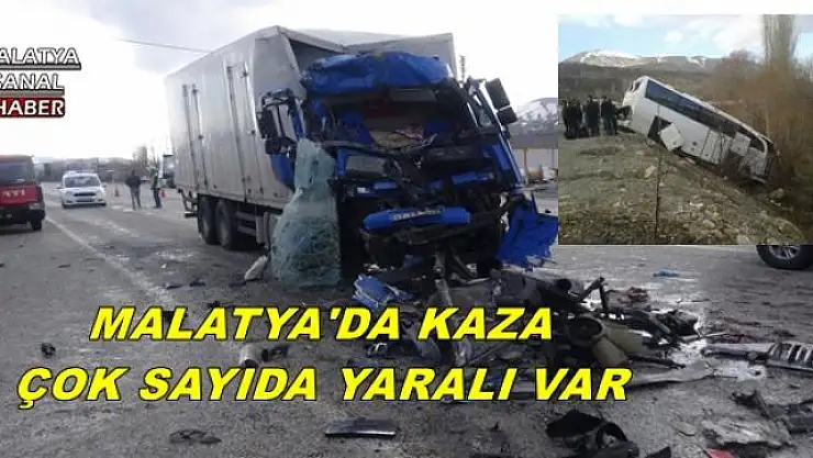 MALATYA'DA KAZA ÇOK SAYIDA YARALI VAR