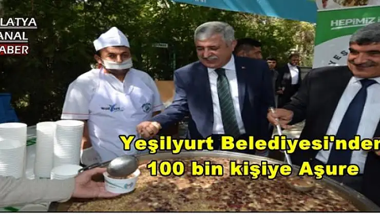 Yeşilyurt Belediyesi'nden 100 bin kişiye Aşure 