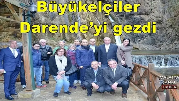 Büyükelçiler Darende´yi gezdi