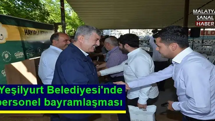  Yeşilyurt Belediyesi'nde personel bayramlaşması