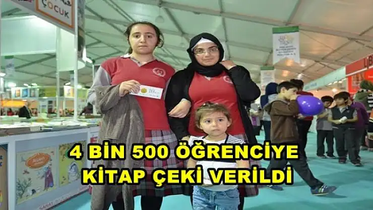  MALATYA'DA 4 BİN 500 ÖĞRENCİYE  KİTAP ÇEKİ VERİLDİ