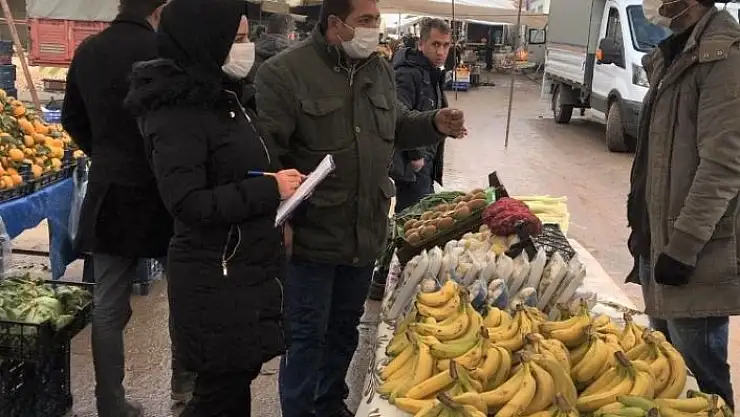 'Çelikhan ilçesinde pazar yerleri denetlendi'