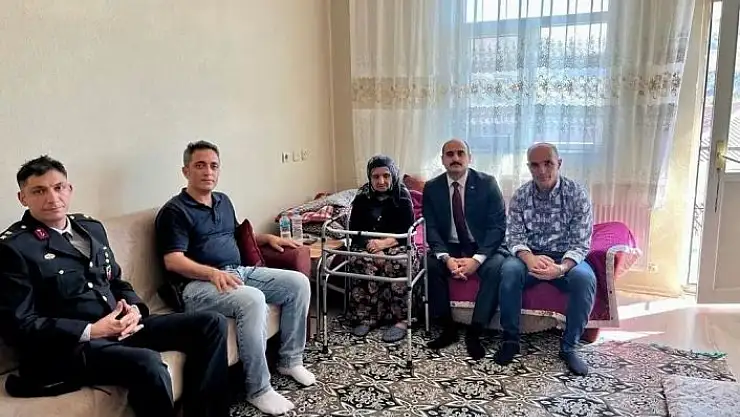 'Çelikhan Kaymakamı Altınöz, ilk olarak şehit ailelerini ziyaret etti'