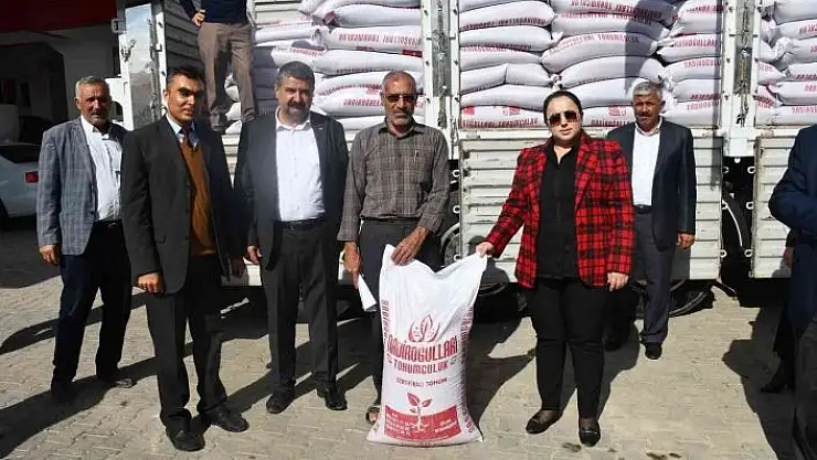 'Çiftçilere mercimek tohumu dağıtıldı'