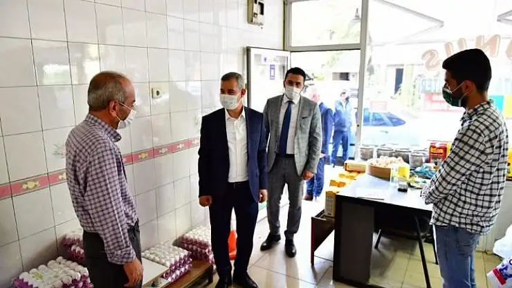 'Çınar, işyerlerinde incelemelerde bulundu'