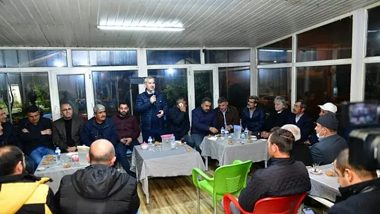 'Çınar, Konak sakinleriyle bir araya geldi'