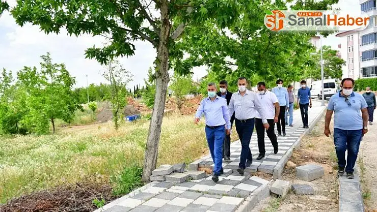 Çınar, millet bahçesi proje alanında incelemelerde bulundu