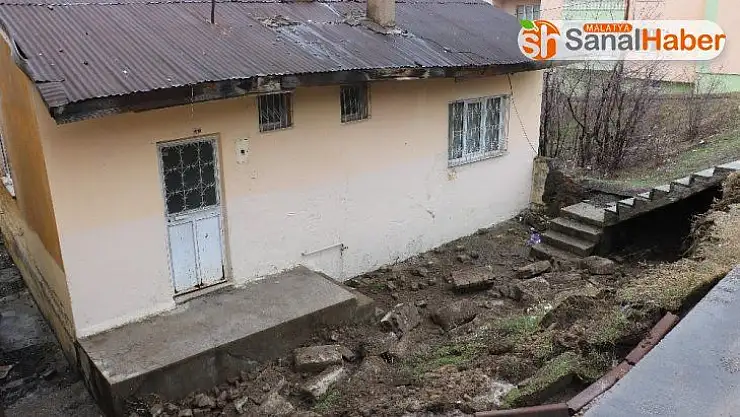 Çocukların saklambaç oynarken kullandıkları istinat duvarı aşırı yağış sonrası çöktü