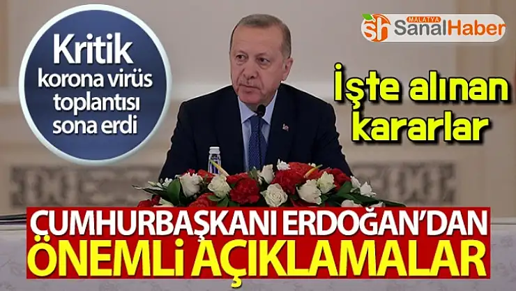 Cumhurbaşkanı Erdoğan açıkladı