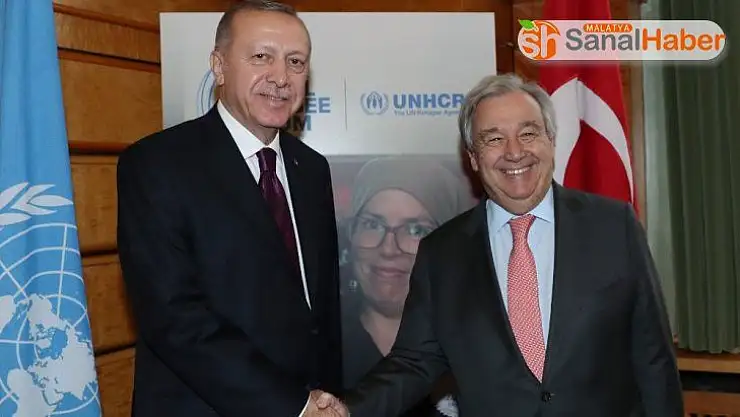 Cumhurbaşkanı Erdoğan, BM Genel Sekreteri Guterres ile görüştü