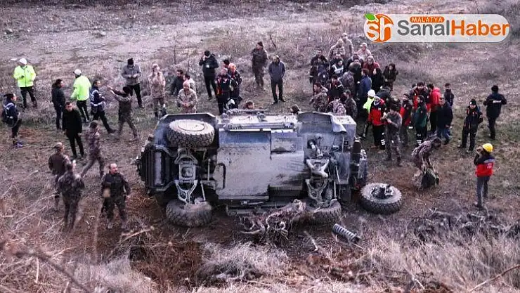 Malatya´da polis aracı kaza yaptı: 5 yaralı