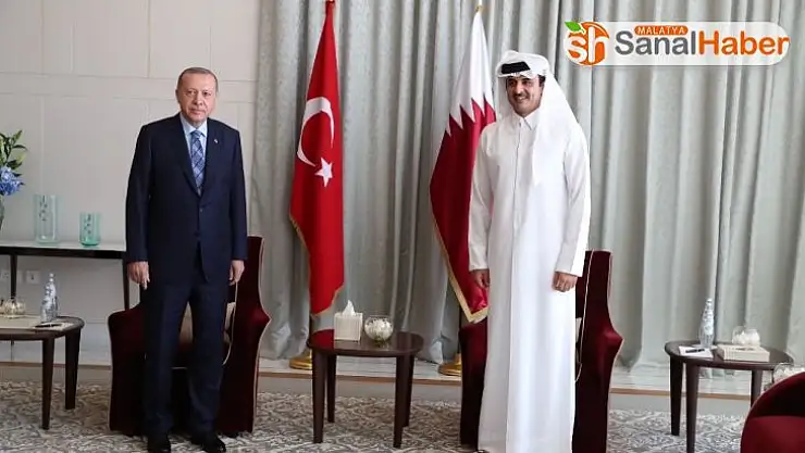 Cumhurbaşkanı Erdoğan Katar Emiri, Al Sani ile görüştü