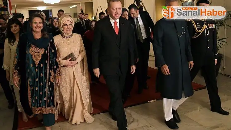 Cumhurbaşkanı Erdoğan, Pakistan Cumhurbaşkanı Alvi ile görüştü