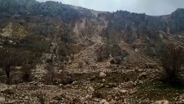 'Dağdan kopan kaya parçaları Tut halkını tedirgin ediyor'
