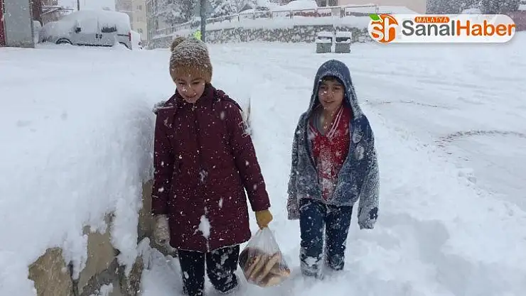 Darende'de kar hayatı olumsuz etkiliyor