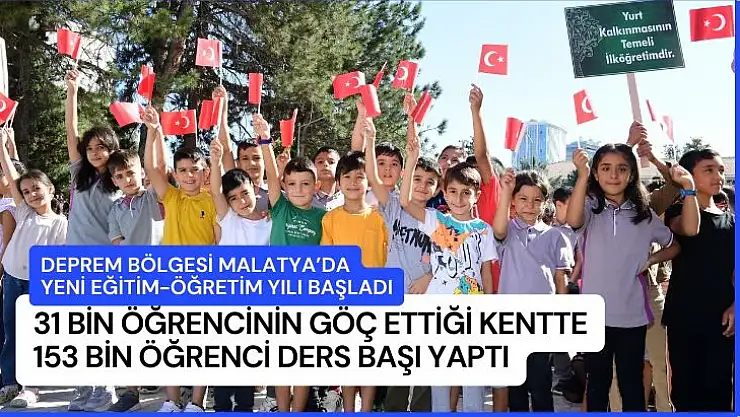 Deprem bölgesi Malatya´da yeni eğitim-öğretim yılı başladı