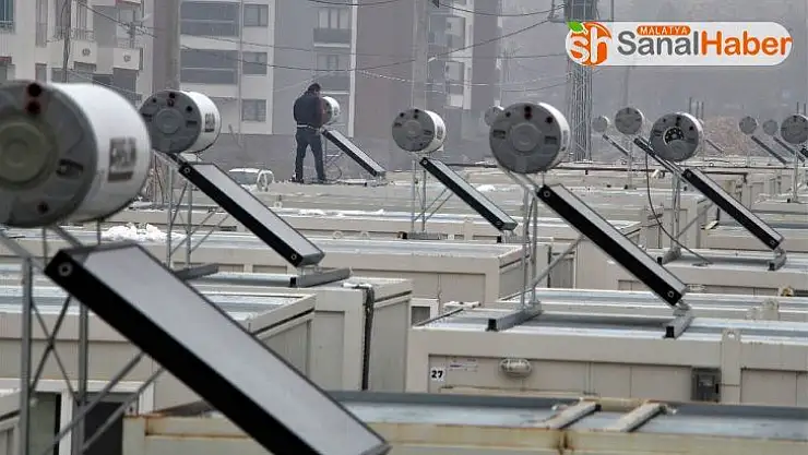 Deprem bölgesinde konteyner kent kurulumları son aşamaya geldi