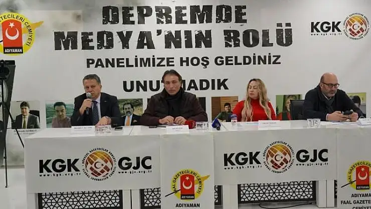 'Depremde medyanın rolü konuşuldu'