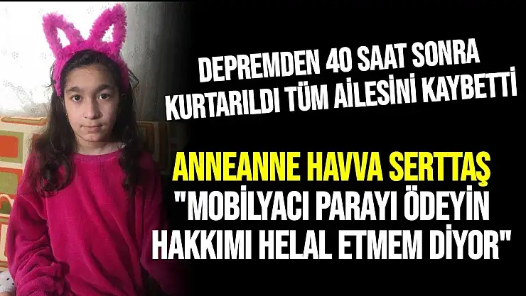 Depremden 40 saat sonra kurtarıldı tüm ailesini kaybetti