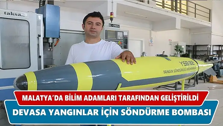 Devasa yangınlar için söndürme bombası