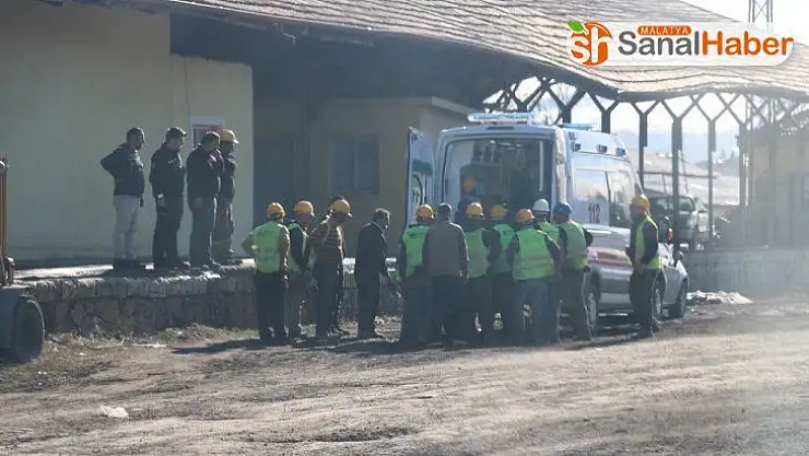 Devrilen vincin altında kalan işçi ağır yaralandı