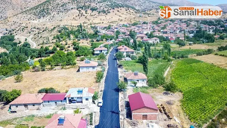Doğanşehir'de asfalt çalışması