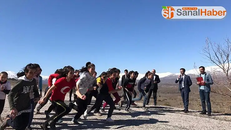 Doğanşehir'de kros yarışması yapıldı