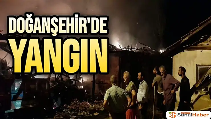 Doğanşehir'de Maddi Hasarlı Yangın