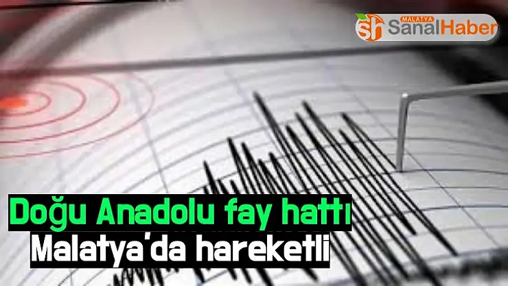 Doğu Anadolu fay hattı Malatya'da hareketli
