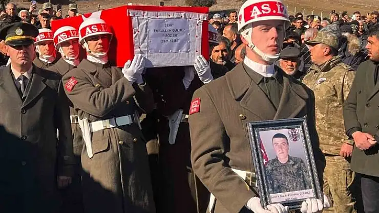 'Doğum gününe 5 gün kala şehit olan Gülmez, son yolculuğuna uğurlandı'