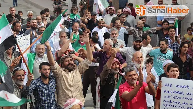 El Bab halkından Barış Pınarı Harekatı'na destek