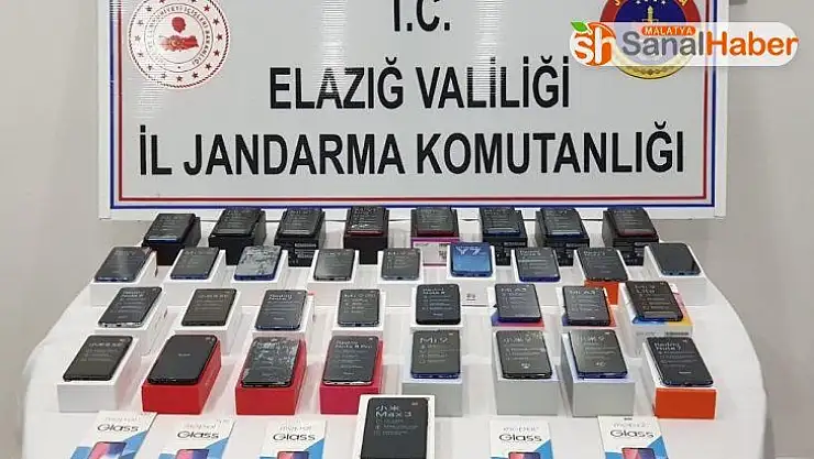 Elazığ'da 34 adet kaçak telefon elegeçirildi