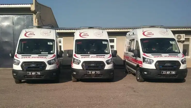 'Elazığ´da 4 yeni ambulans hizmete girdi'