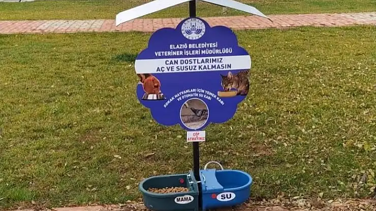 'Elazığ´da 90 parka, sokak hayvanları için su ve mama kapları bırakıldı'
