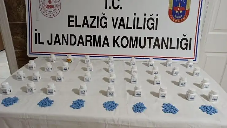 'Elazığ´da bin adet uyuşturucu hap ele geçirildi'
