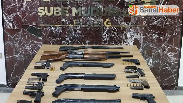 Elazığ'da çeşitli suçlardan aranan 18 şüpheli tutuklandı