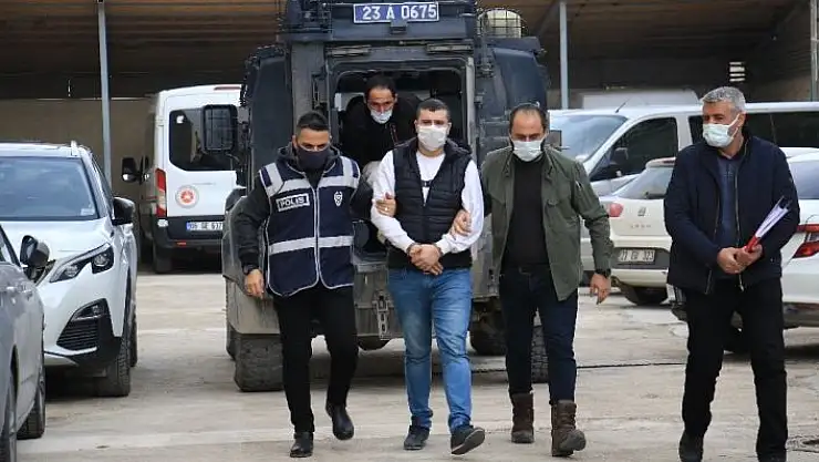 'Elazığ´da cinayet zanlısı adliyeye sevk edildi'