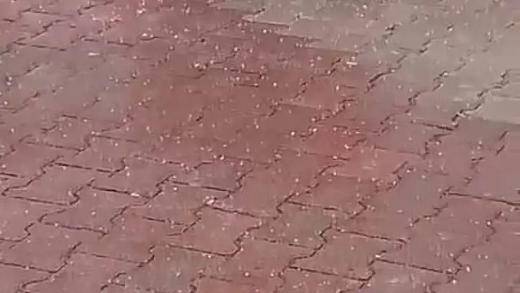 'Elazığ´da dolu yağışı etkili oldu'